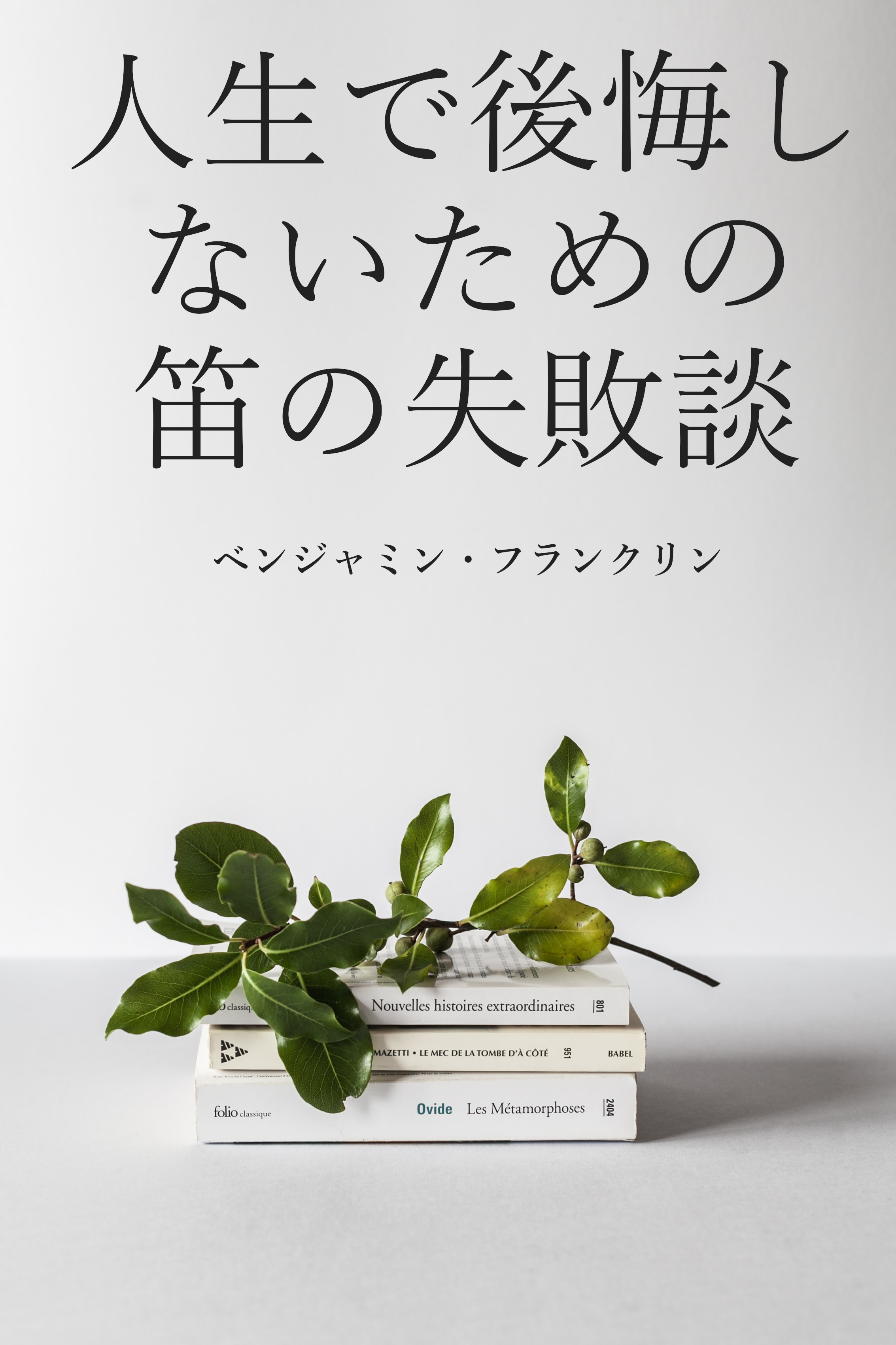 後悔しない人生にするために～笛の話～ 表紙